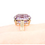 Ring Fantasy 7ct Amethyst 14ky 14mm Sz9 3.92g 225100032