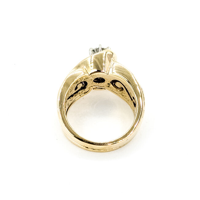 Ring Wedding Set 1ctw Round Diamonds 14ky 11mm Sz5 8.98g 225100059