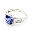 Ring Twisted .13ctw Round Diamonds 2.18ct Tanzanite 14kw 11.35mm Sz10 4.1g 225100018