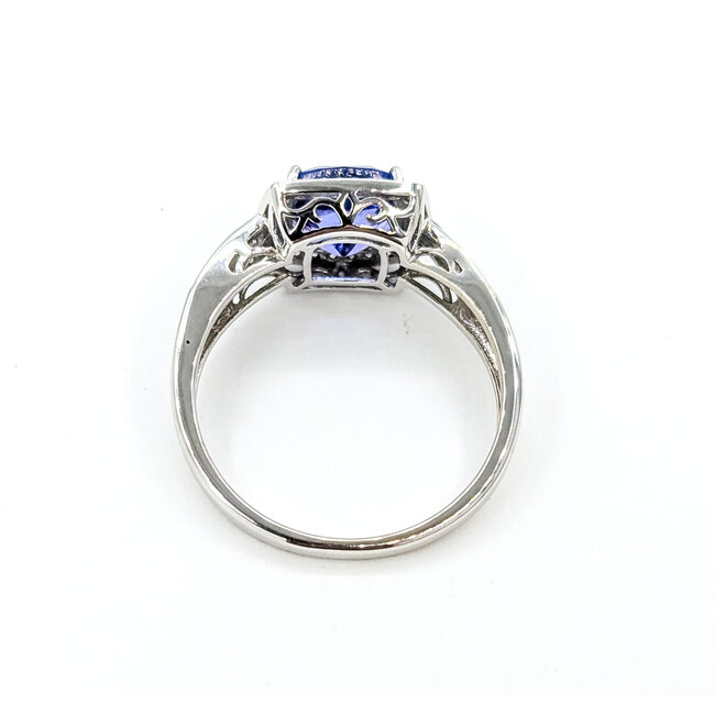 Ring Twisted .13ctw Round Diamonds 2.18ct Tanzanite 14kw 11.35mm Sz10 4.1g 225100018