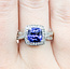 Ring Twisted .13ctw Round Diamonds 2.18ct Tanzanite 14kw 11.35mm Sz10 4.1g 225100018