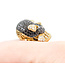 Ring Skull 3.38ctw Round Diamonds 14ky 1x.85" Sz11 13.11g 125100033