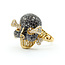 Ring Skull 3.38ctw Round Diamonds 14ky 1x.85" Sz11 13.11g 125100033