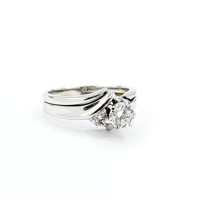 Ring Engagement .50ctw Round Diamonds 14kw 4mm Sz5.5 3.64g 125100055