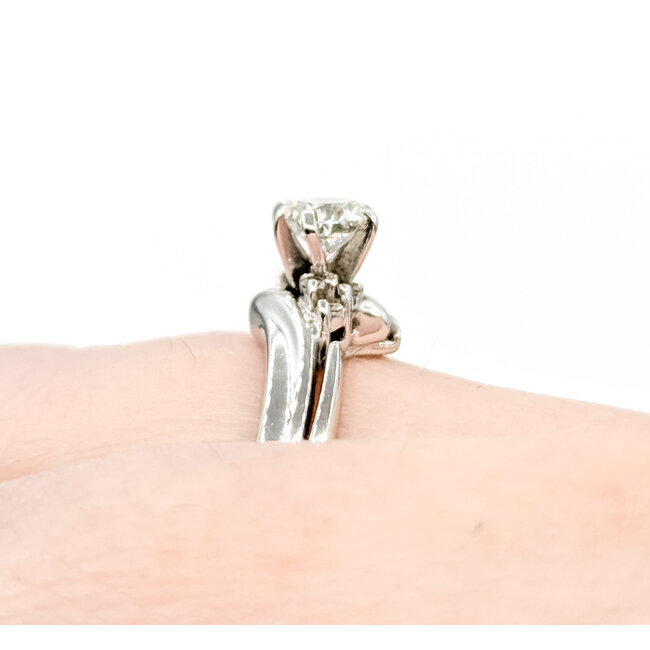 Ring Engagement .50ctw Round Diamonds 14kw 4mm Sz5.5 3.64g 125100055