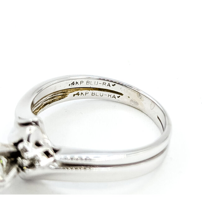 Ring Engagement .50ctw Round Diamonds 14kw 4mm Sz5.5 3.64g 125100055