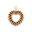 Pendant Heart 5.5ctw Garnet 10ky 33mm 2.8g 125110007