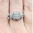 Ring Cluster .85ctw Round Diamonds 14kw 10.4mm Sz8 4.3g 225100016