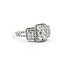 Ring Cluster .85ctw Round Diamonds 14kw 10.4mm Sz8 4.3g 225100016