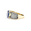 Ring Pave .50ctw Round Diamonds 3ct Tanzanite 14ky 10mm Sz8 5g 225100041