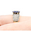 Ring Pave .50ctw Round Diamonds 3ct Tanzanite 14ky 10mm Sz8 5g 225100041