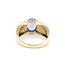 Ring Pave .50ctw Round Diamonds 3ct Tanzanite 14ky 10mm Sz8 5g 225100041