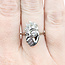 Ring Asymmetrical 0.17ctw Round Diamond 14kw 18mm Sz6.75 4g 225100051