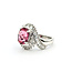 Ring Bypass 0.87ctw Round & Baguette Diamonds 1.85ct Reddish Pink Tourmaline Platinum 14mm Sz5 8.15g 225100142