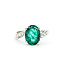 Ring Bypass 0.13ctw Round Diamonds 2.51ct Emerald 18kw 2.4mm Sz6.5 3.26g 225100143