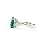Ring Bypass 0.13ctw Round Diamonds 2.51ct Emerald 18kw 2.4mm Sz6.5 3.26g 225100143
