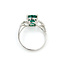 Ring Bypass 0.13ctw Round Diamonds 2.51ct Emerald 18kw 2.4mm Sz6.5 3.26g 225100143