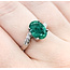 Ring Bypass 0.13ctw Round Diamonds 2.51ct Emerald 18kw 2.4mm Sz6.5 3.26g 225100143