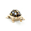 Brooch Turtle 24x18mm Smokey Quartz 14ky 1.9x.9" 11.56g 225100166