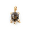 Brooch Turtle 24x18mm Smokey Quartz 14ky 1.9x.9" 11.56g 225100166