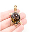 Brooch Turtle 24x18mm Smokey Quartz 14ky 1.9x.9" 11.56g 225100166