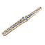 Bracelet Brutlist 2ctw Round Diamonds 10.00ctw Blue Sapphire SS 7x.8" 39.62g 225100170