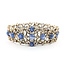Bracelet Brutlist 2ctw Round Diamonds 10.00ctw Blue Sapphire SS 7x.8" 39.62g 225100170