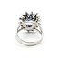 Ring Cocktail 0.42ctw Round Diamonds 4.52ct Pastel Blue Unheated Sapphire 14kw 19mm Sz6 7.49g 225100174