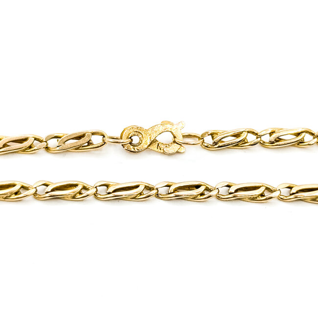 Necklace Fancy Twist 14ky 3mm 22" 14g 225102003