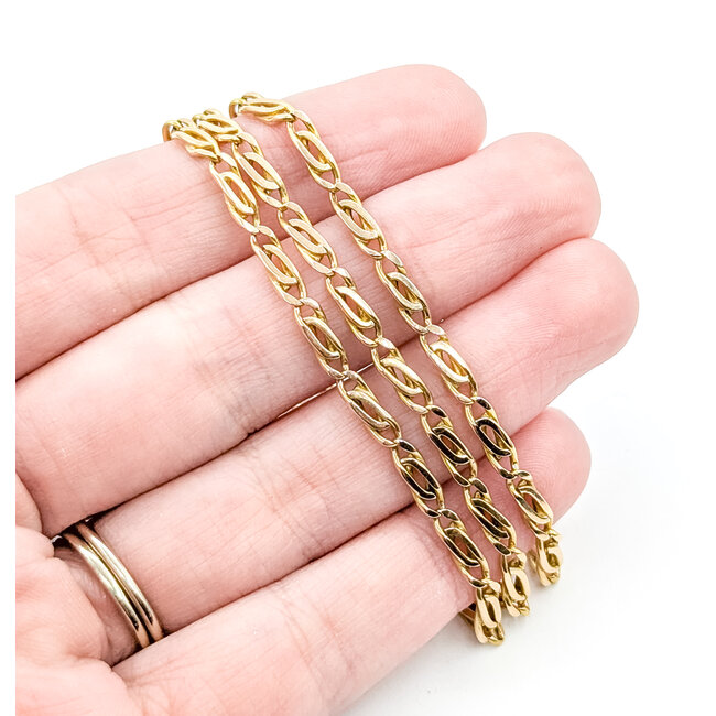 Necklace Fancy Twist 14ky 3mm 22" 14g 225102003