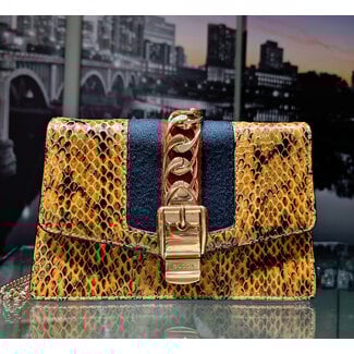 Handbag Gucci Python Sylvie Small 125115006