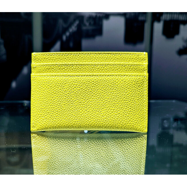 Wallet Chanel Caviar Skin Card Holder Yellow Leather 125115010