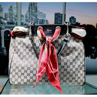 Handbag Gucci Positano Canvas Tote 125115014