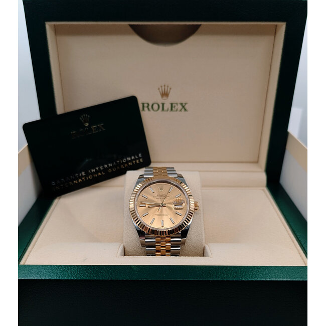 Watch Rolex Datejust Two-Tone 126333 Yr. 2024 41mm Stainless Steel & 18kt Yellow Gold 7.75" Box & Card 125116011