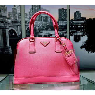 Handbag Prada Saffiano Pink Leather 125115021