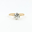 Ring Engagement .94ct Old European Diamond 14ky 2.3mm Sz6.75 2.22g 125100020