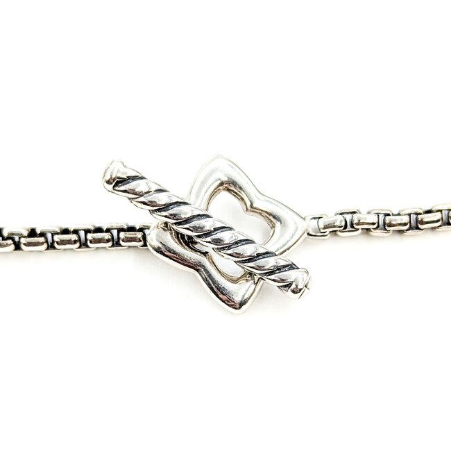 Necklace Box Link David Yurman Toggle Clasp Sterling 2.5mm 36" 41.38g 125102015