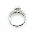 Ring Cluster .40ctw Round/Princess Diamonds 14kw 7mm Sz7 3.8g 125110001
