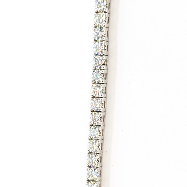 Bracelet Tennis 3ctw Round Diamonds 14kw 3mm 6.5" 9.12g 125110002