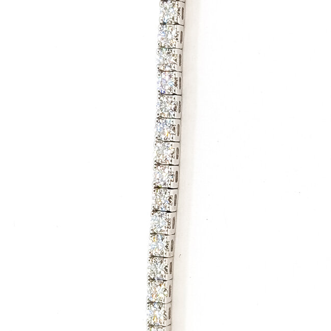 Bracelet Tennis 3ctw Round Diamonds 14kw 3mm 6.5" 9.12g 125110002