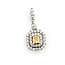 Pendant .37ct Princess Diamond .64ctw Diamonds 14kw 22x9.5mm 2.1g 125110004
