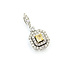 Pendant .37ct Princess Diamond .64ctw Diamonds 14kw 22x9.5mm 2.1g 125110004
