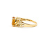 Ring Solitaire Filigree 1.4ct Citrine 10ky 9mm Sz8 2.5g 125110006