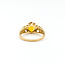 Ring Solitaire Filigree 1.4ct Citrine 10ky 9mm Sz8 2.5g 125110006