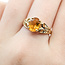 Ring Solitaire Filigree 1.4ct Citrine 10ky 9mm Sz8 2.5g 125110006