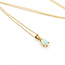 Pendant Solitaire Opal 14ky 11mm 18" 1.2g 125110010