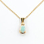 Pendant Solitaire Opal 14ky 11mm 18" 1.2g 125110010