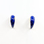 Earrings Inlayed Lapis 14ky 18.7mm 4.4g 125110011