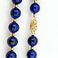 Necklace Alternating Beaded 8mm Lapis 14ky 19.3mm 3.2g 125110012