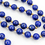 Necklace Alternating Beaded 8mm Lapis 14ky 19.3mm 3.2g 125110012
